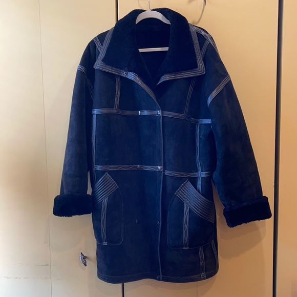 Toshiki and Maryszka Jackets & Blazers - Custom made shearling leather coat - Price Firm